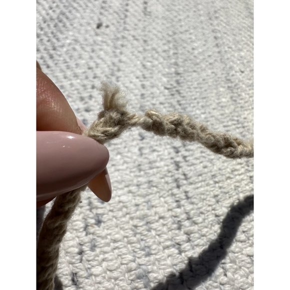 BOG Collective Top Medium Orange Cropped Crochet Halter Neck Twist 90's Womens - Picture 13 of 13